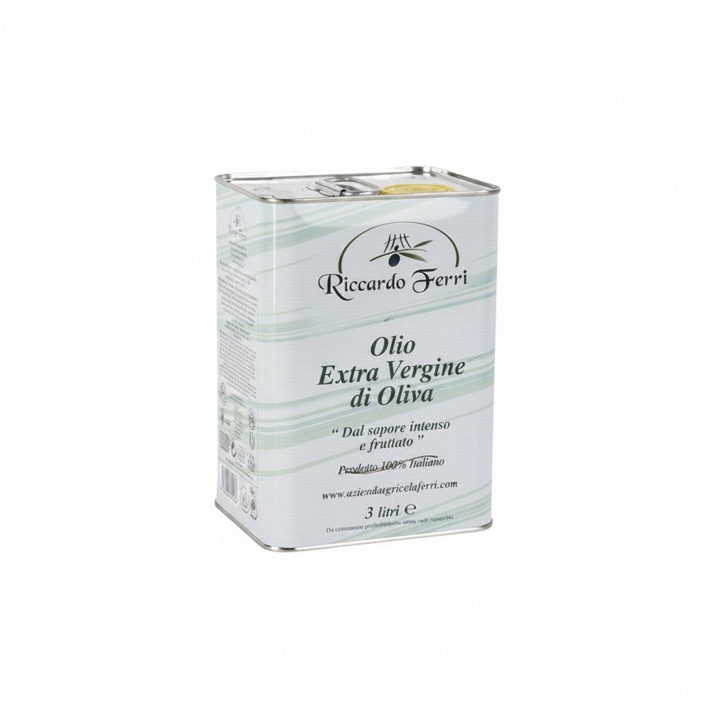 Lattina da 3 Lt di olio extra vergine d'oliva 100% Italiano